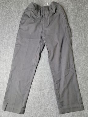 Gioberti Boy's Dress Pants Slacks Size 8 Black Zip Hook Elastic Waist School